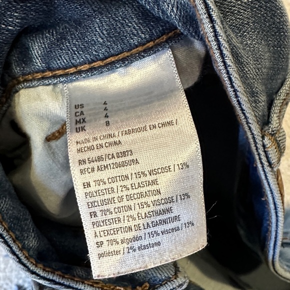 AE- Denim Blue Women's Shorts 4 - Picture 3 of 8